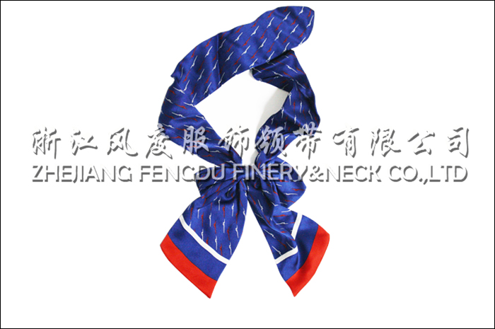 新疆機(jī)場 印花真絲領(lǐng)花