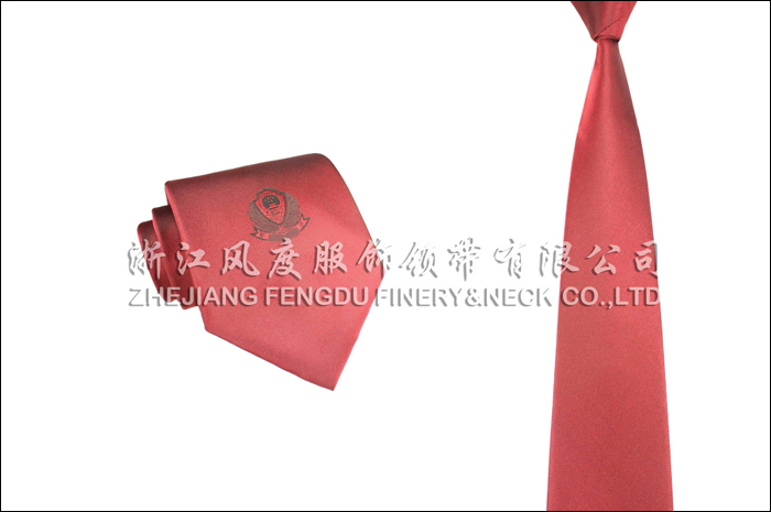 中國公安 色織滌絲領帶