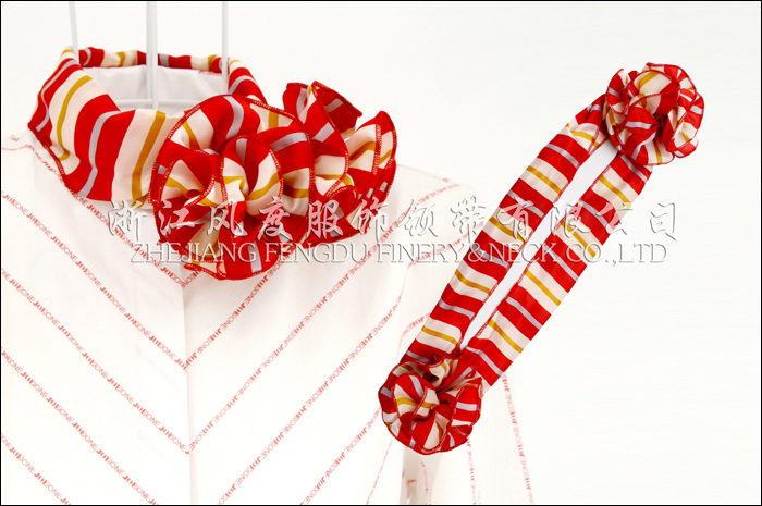 真絲雙花球絲巾